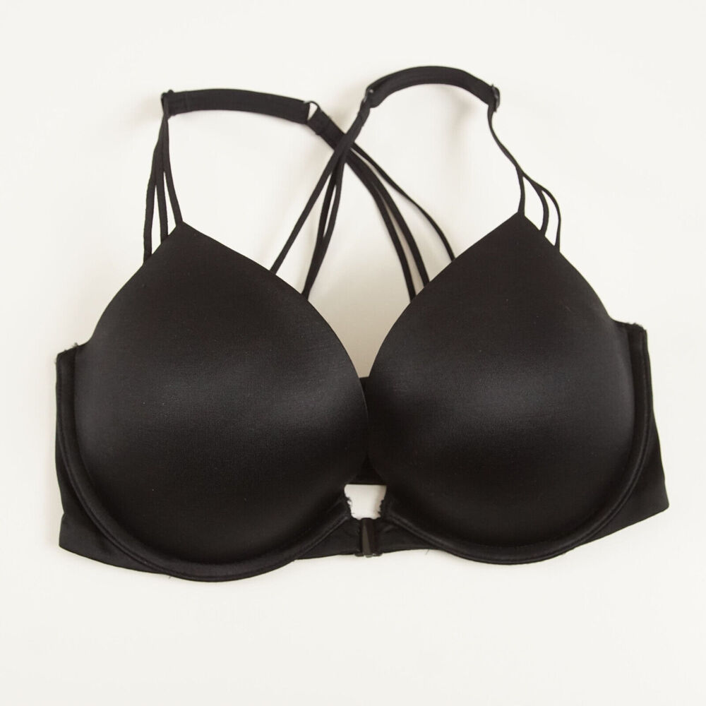 Victoria Secret Very Sexy Push Up Black Bra Womens Sz 32DD
